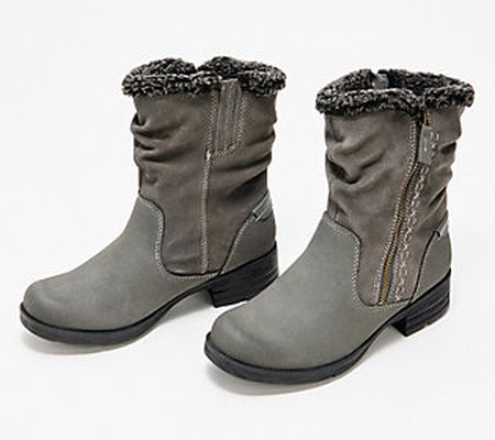 As Is Earth Suede Warm-Lined Mid Boots - Roslyn