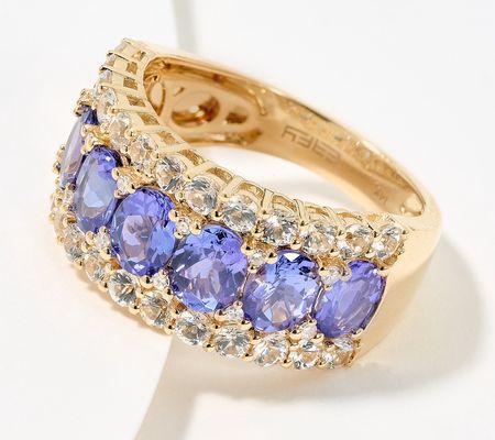 As Is Effy Tanzanite Royale Sapphire & Diamon Ring, 14K Gold