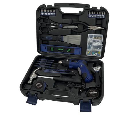 As Is EMPOWER 3.6V Cordless Screwdriver w/134 pc Tool Set
