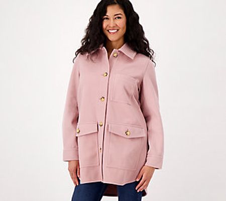 As Is Encore by Idina Menzel Brushed Double- Face Coat