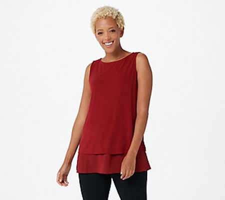 As Is Every Day by Susan Graver Petite Liquid Knit Tunic