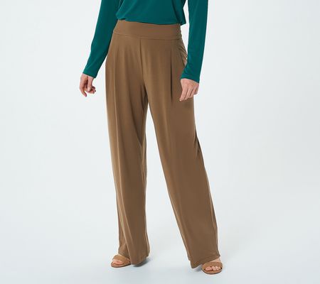 As Is Every Day by Susan Graver Petite Liquid Palazzo Pants