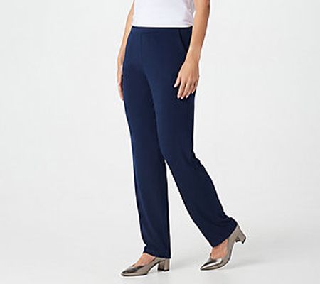 As Is Every Day by Susan Graver RegularLiquidKnitSlimLegPant