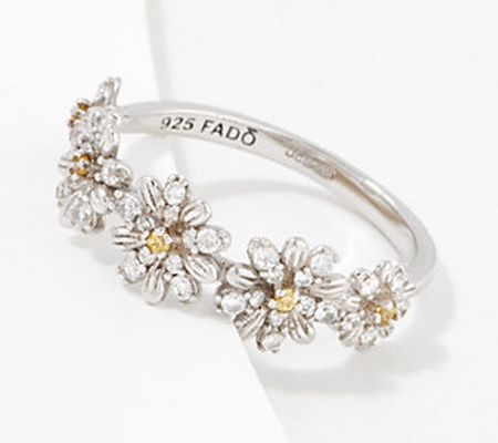 As Is Fado Sterling Silver Daisy Chain Ring