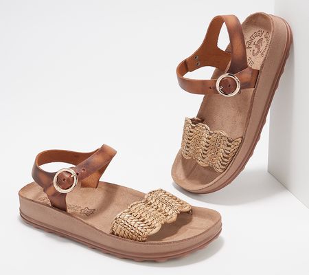 As Is Fantasy Sandals Ankle Strap WedgeSandals - Molly