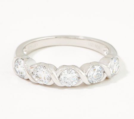 As Is Fire Light Lab Grown Diamonds 1.00 cttw Band Ring, Ster