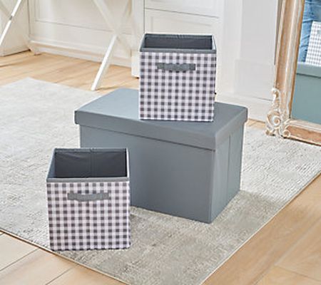 As Is Fresh Home Elements Collapsible 3-Pack Storage Chest