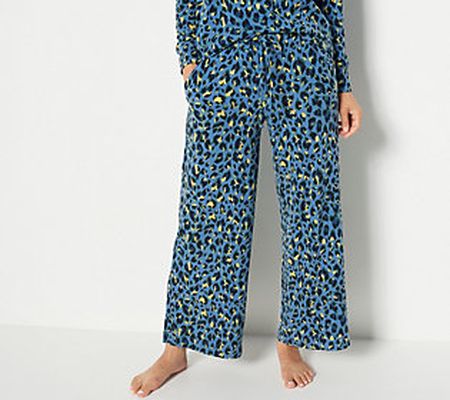 As Is G.I.L.I. Brushed Jersey Wide Leg Pull- On Pants