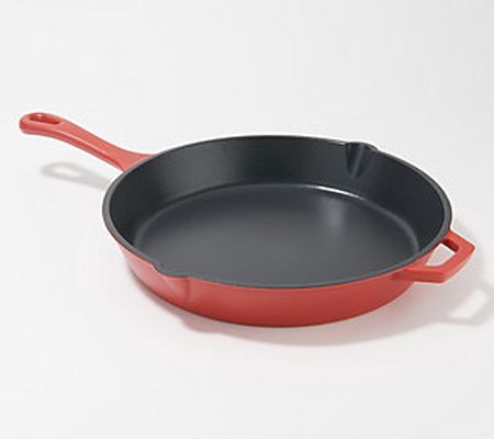As Is Geoffrey Zakarian 12 Colored Cast-IronSkillet