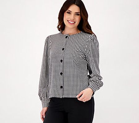 As Is Girl With Curves Button Front PonteJacket