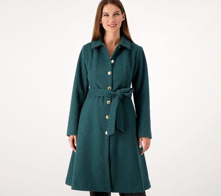 As Is Girl With Curves Classic A-Line Coat