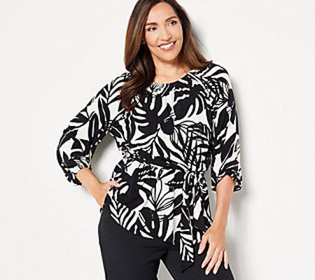 As Is Girl with Curves Flounce Hem Knit Top