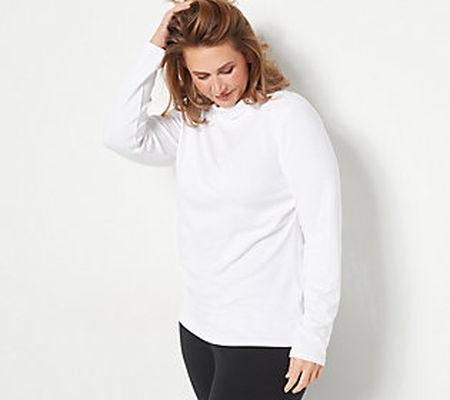 As Is Girl with Curves Knit Crepe Essentials Turtleneck