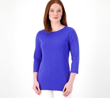 As Is Girl With Curves Knit Jersey Scoop Neck Tee