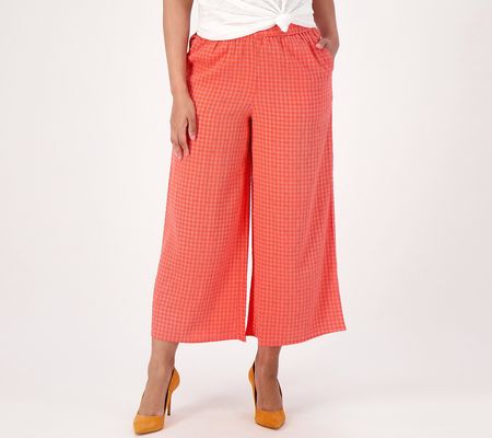 As Is Girl With Curves Petite Pull On Culotte Pant