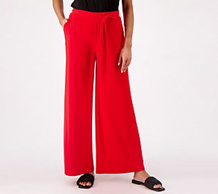 As Is Girl With Curves Petite Wide Leg Knit Pant