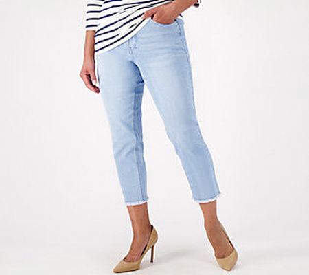 As Is Girl With Curves Tall Straight Crop Raw Hem Jean