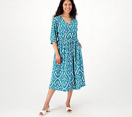As Is Girl With Curves Textured Woven RegularCaftan Dress
