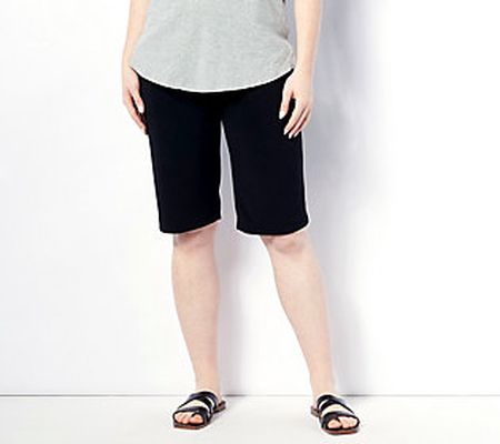 As Is GRAVER Susan Graver Petite LK FusionPull On Shorts