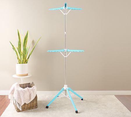 As Is Green Tree Adjustable Heavy Duty Drying Storage System