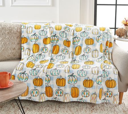 As Is Hay & Harvest Oversized Printed Harvest Throw