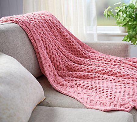 As Is Home Reflections Knit XOXO Throw