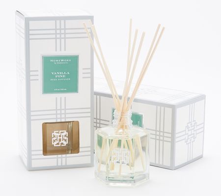 As Is HomeWorx by Slatkin & Co. S/2 VanillaPine ReedSticks