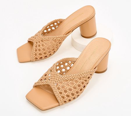 As Is INTENTIONALLY BLANK Woven Mules- Cassandra