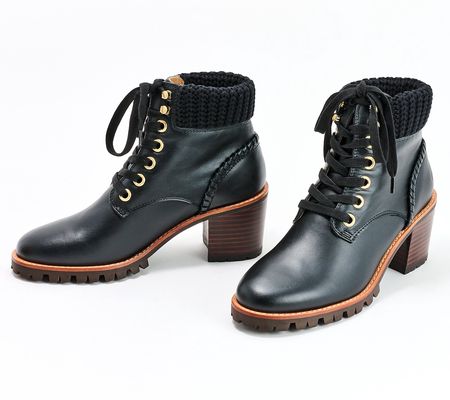 As Is Jack Rogers Leather or Suede Lace Up Hiker Boots
