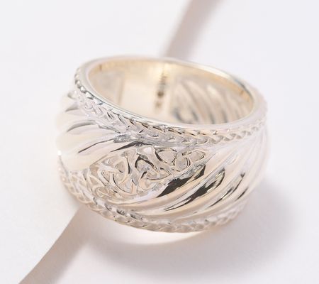 As Is JMH Jewellery Sterling Silver Trinity Band Ring