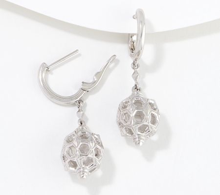 As Is JUDITH Collection Avery Drop Earrings, Sterling Silver