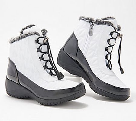 As Is Khombu Waterproof Winter Ankle Snow Boots- Molly