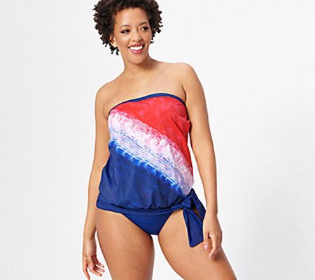 As Is Kim Gravel x Swimsuits For All Bandeau BlousonSwimsuit