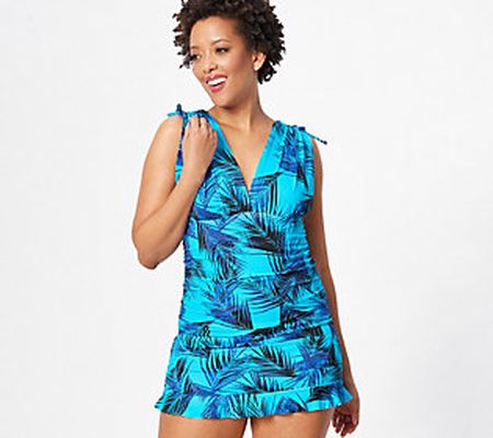 As Is Kim Gravel x Swimsuits For All Ruched Swim Dress