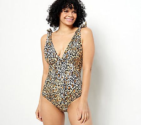 As Is Kim Gravel x Swimsuits For All Tie Shoulder 1 pc