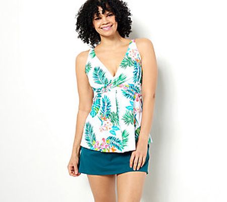 As Is Kim Gravel x Swimsuits For All Twist Top & SkirtSet