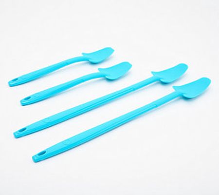 As Is KOCHBLUME Set of 4 Silicone Last Drop Spoons