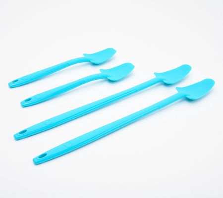As Is KOCHBLUME Set of 4 Silicone Last DropSpoons
