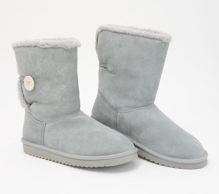 As Is Koolaburra by UGG Suede Button Winter Boot- Nalie