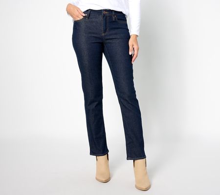 As Is Lands' End Petite 28" Recover Denim Straight Jeans