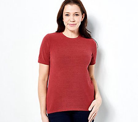 As Is Laurie Felt Cloud Short Sleeve Sweater Tee