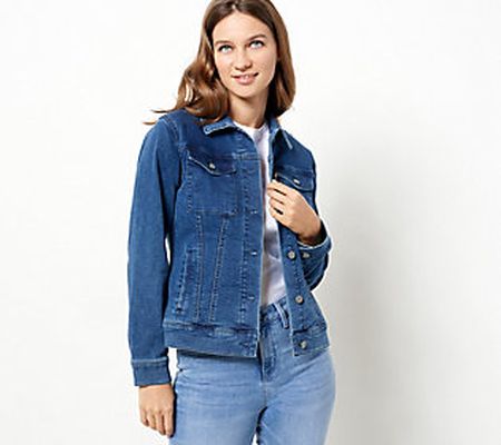 As Is Laurie Felt Knit Clean Jean Jacket