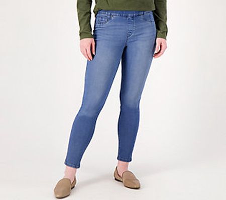As Is Laurie Felt Petite Silky Denim Cambre Ankle Jeans