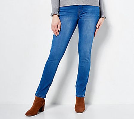 As Is Laurie Felt Petite Silky Denim Easy Skinny Jeans