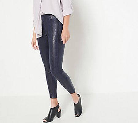 As Is Legacy Faux Leather Petite Length Leggings