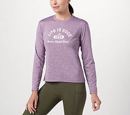 As Is Life is Good Long Sleeve Active Tee