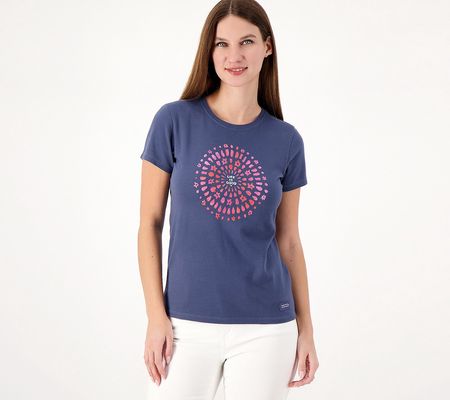 As Is Life is Good Women's Americana Tee