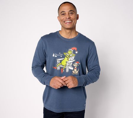 As Is Life is Good x The Grinch Men's Crusher LongSleeveTee