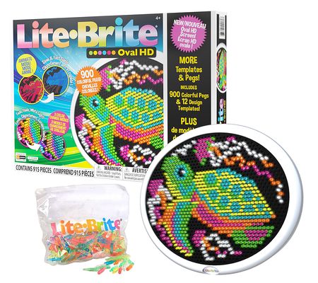 As Is Lite Brite Oval HD Deluxe Edition with 900 Pegs