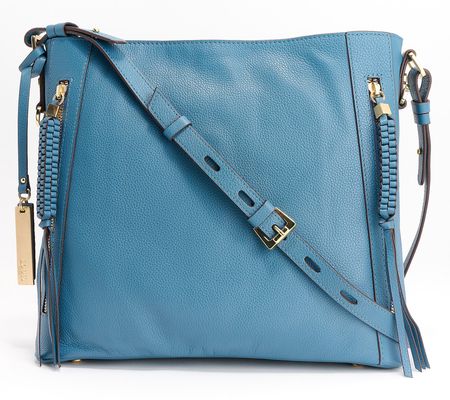 As Is Lodis Leather Dual Zip Aviva Crossbody